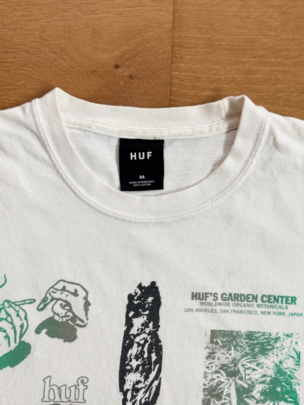 HUF THC: The HUF Company Garden Center 420 Muscle Tank White/Green Print Medium - Picture 3 of 8